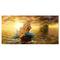 Designart - Sea Mermaid with Ghost Ship - Seascape Canvas Art Print